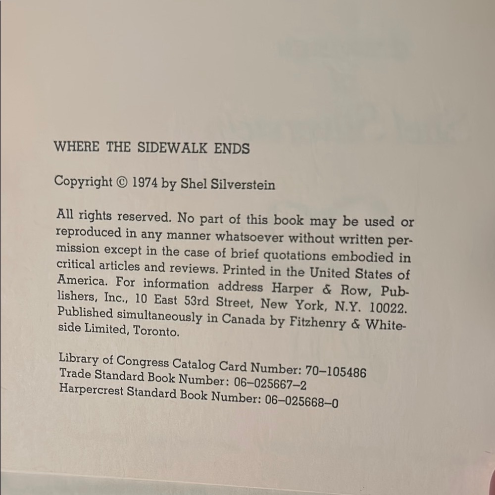 Where the Sidewalk Ends Book - Picture 4 of 4